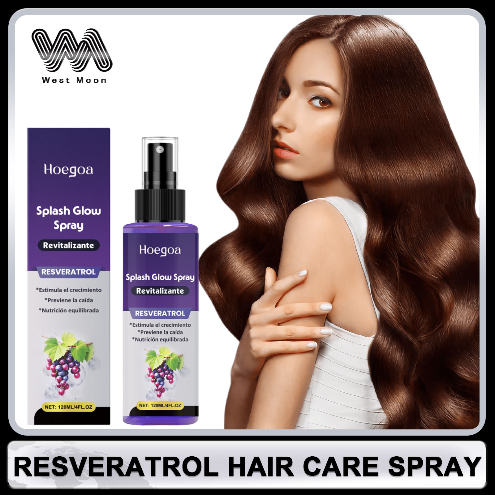 Hair Care Natural - Resveratrol Hair Care Spray Anti Baldness
