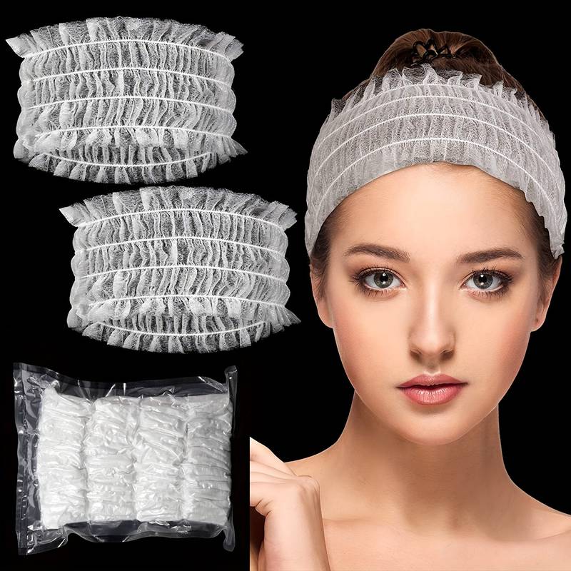 Hair Care Journey - 50/20 Pcs Disposable Headbands Non Woven
