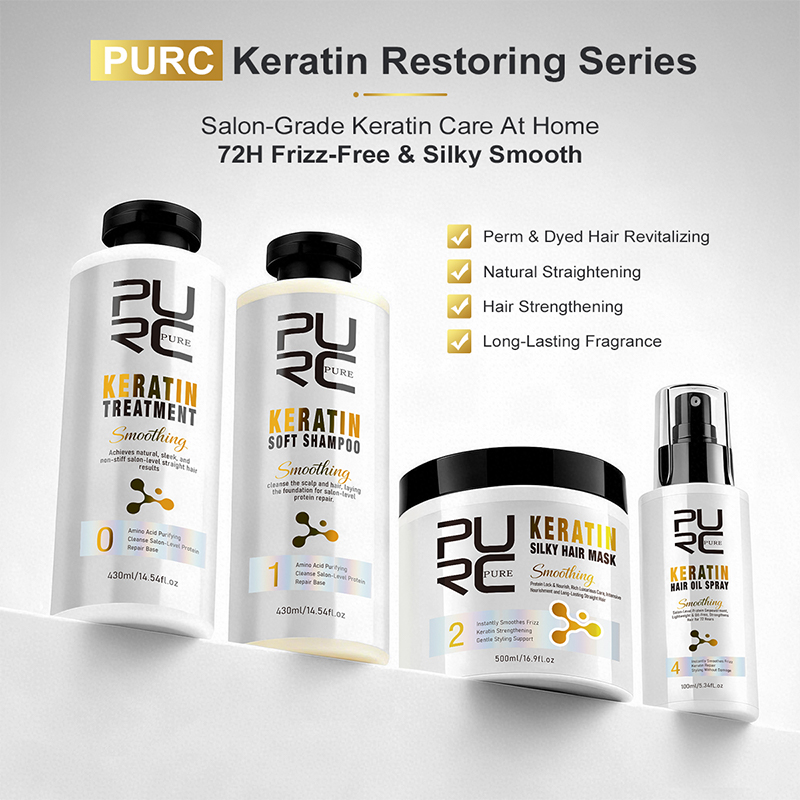 Hair Care Keratin Shampoo - PURC Keratin Treatment Hair Care Set