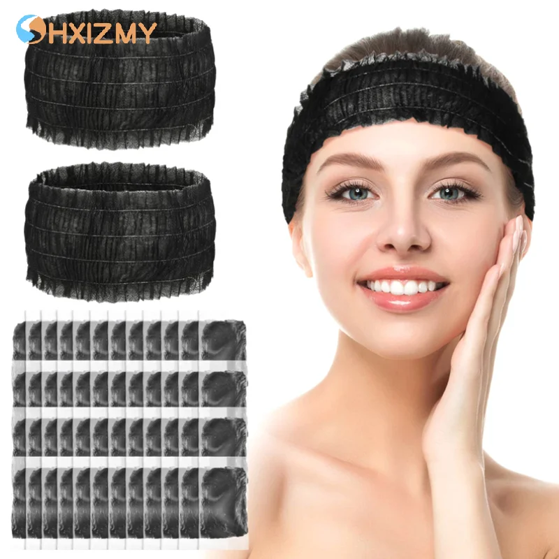 Hair Care Journey - 100 Pcs Disposable Headbands Non Woven