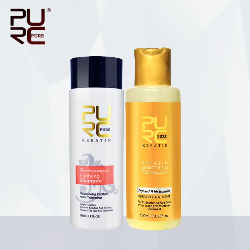 Hair Care Keratin Shampoo - PURC Banana Flavor Keratin and Purifying