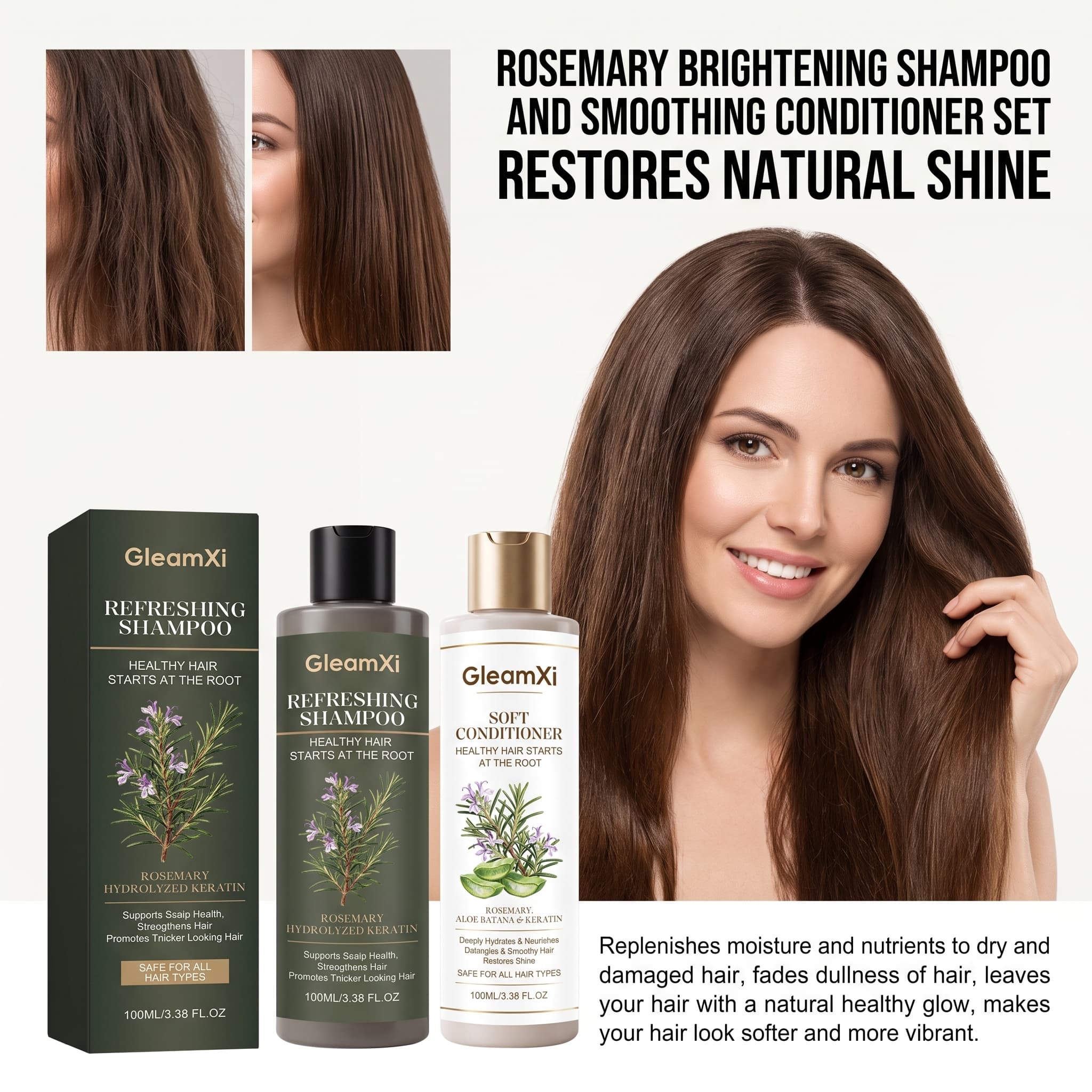 Rosemary Shampoo Conditioner S - Hair Care Keratin Shampoo ulasan dan harga