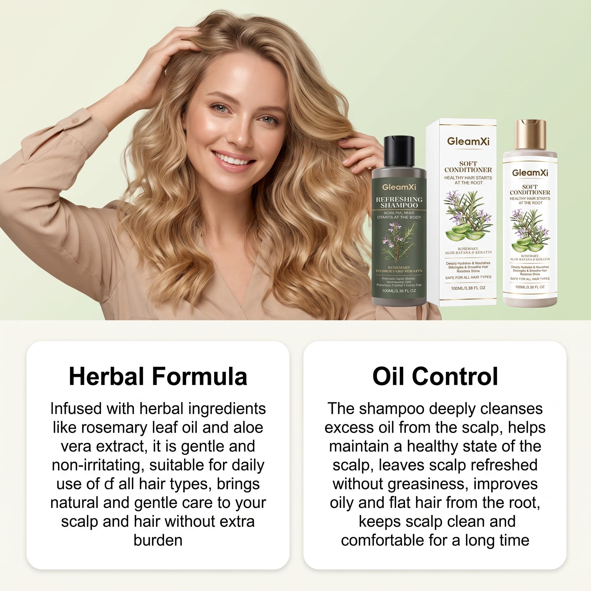 Rosemary Shampoo Conditioner S - Hair Care Keratin Shampoo ulasan dan harga