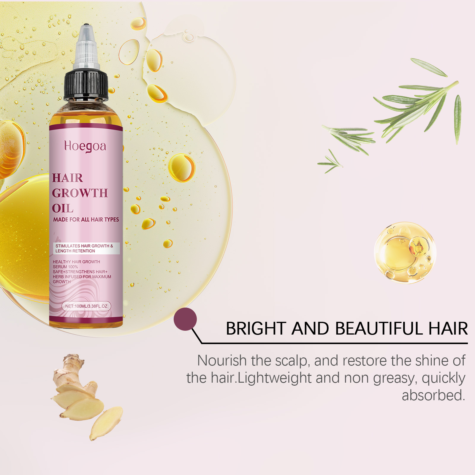 Hair Growth Oil Repair Split E - Hair Care Natural ulasan dan harga