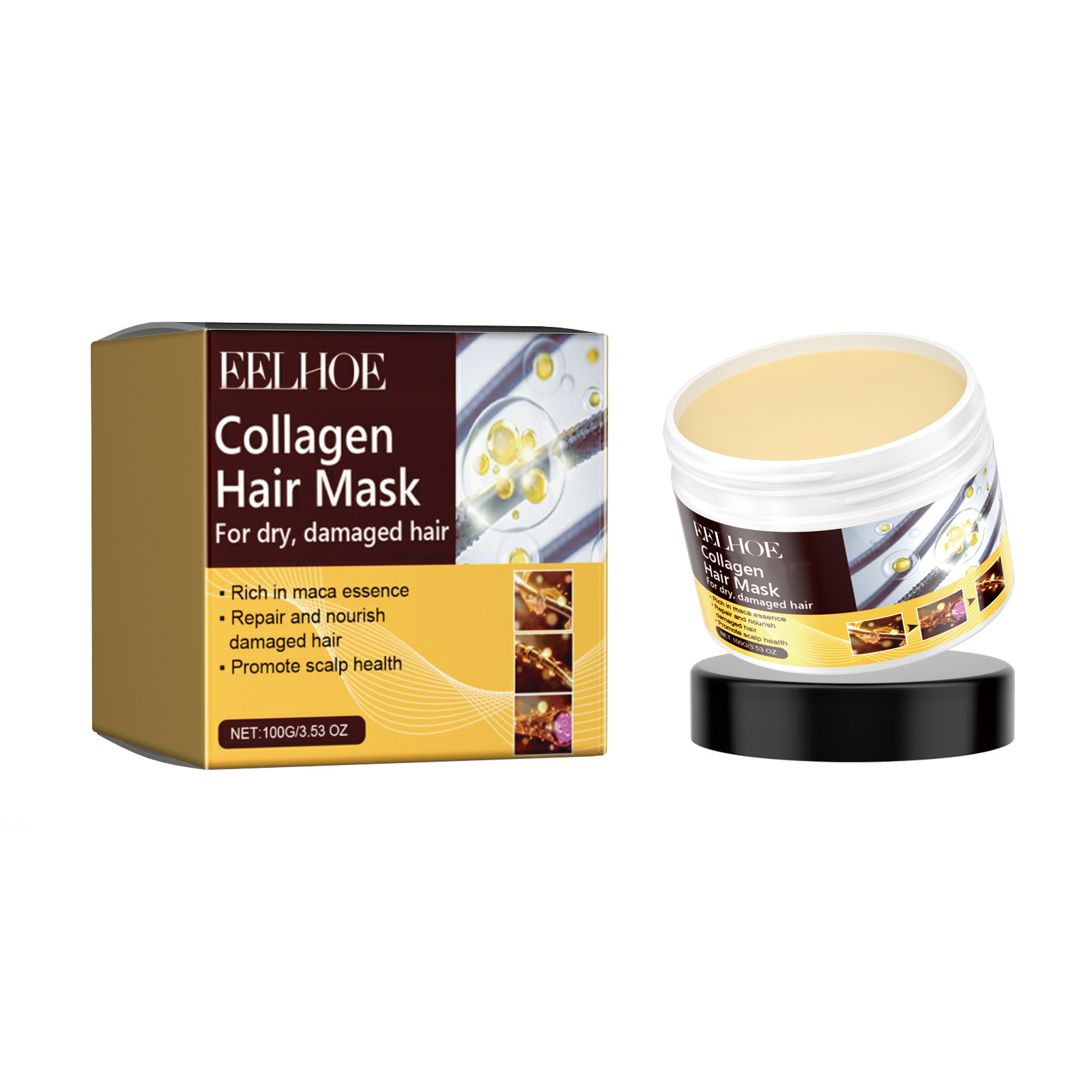 EELHOE Collagen Hair Mask Anti - Hair Care Dupes ulasan dan harga