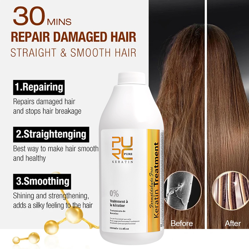 0%/5%/8%/12% Keratin Hair Stra - Hair Care Keratin Shampoo ulasan dan harga