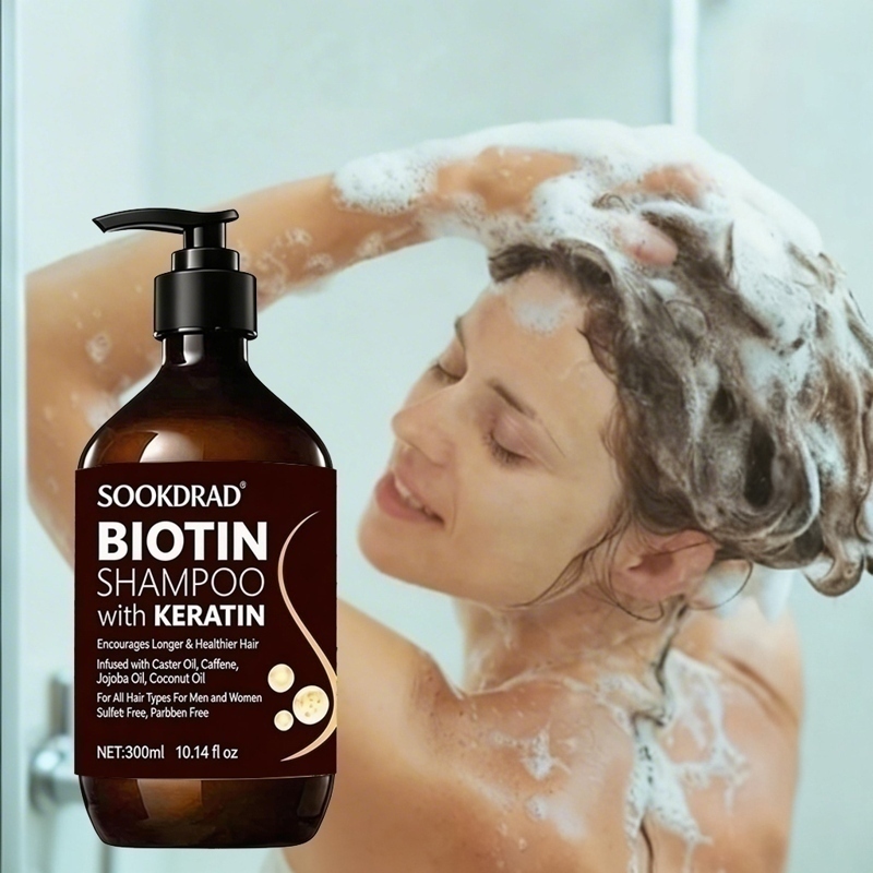 Biotin Keratin Hair Shampoo, L - Hair Care Keratin Shampoo ulasan dan harga