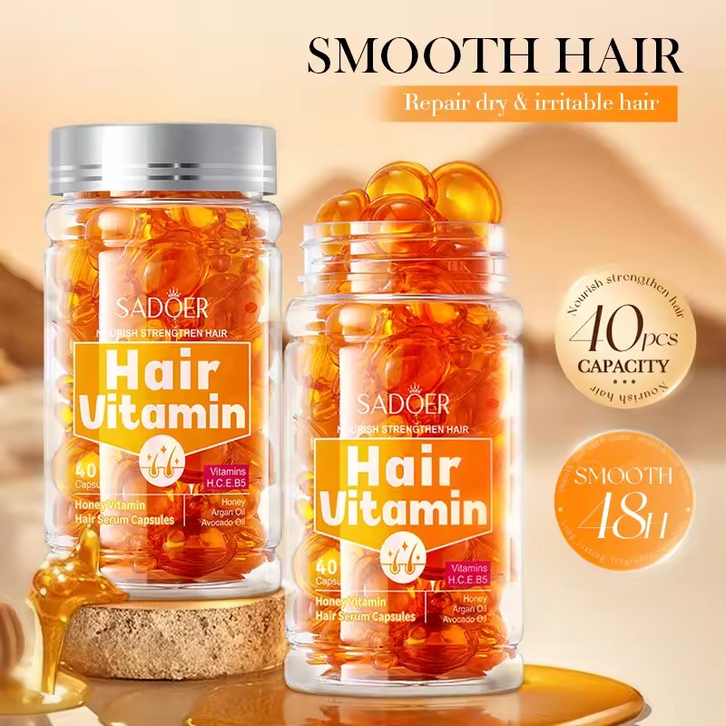 40Pcs Hair Vitamin Capsule Oil - Hair Care Vitamin E ulasan dan harga