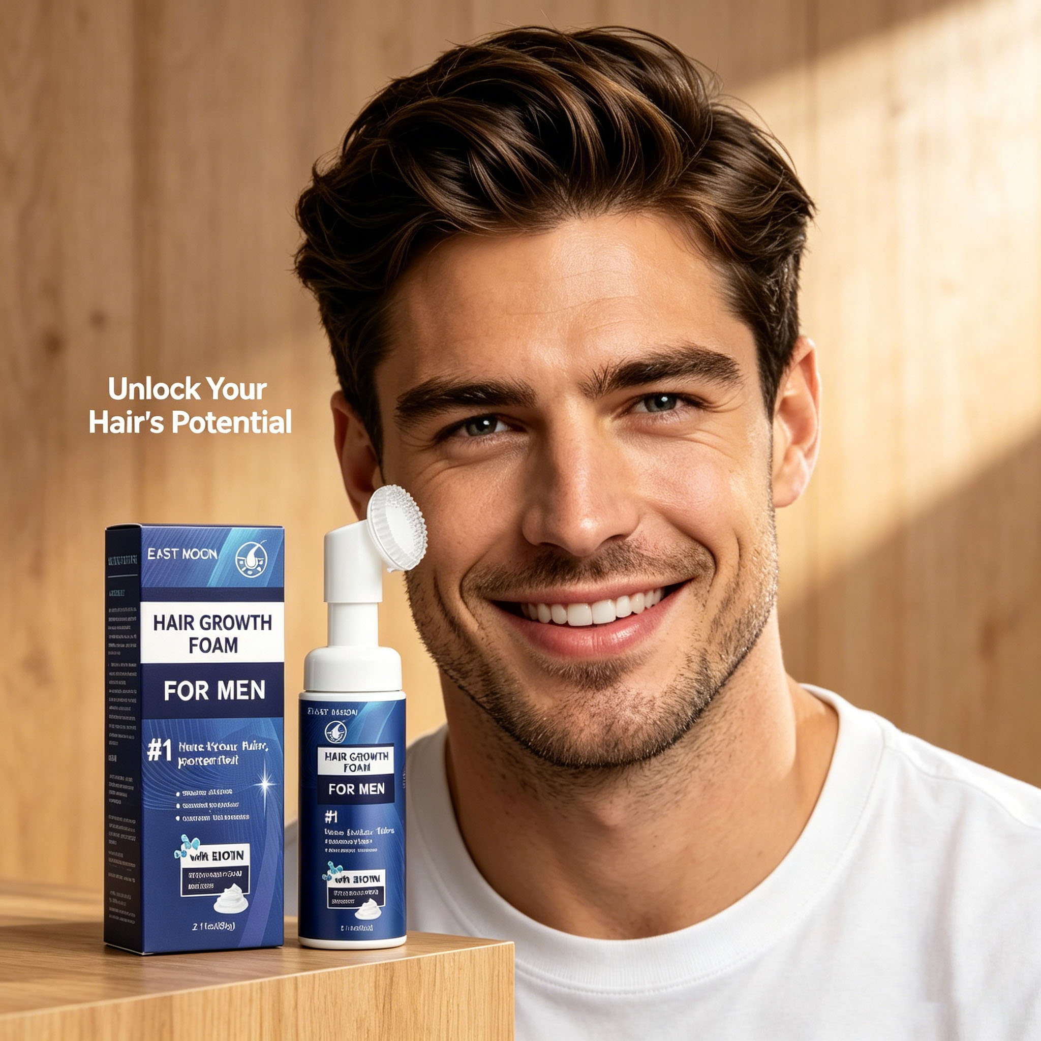 Hair Growth Foam Silicone Brus - Hair Care Natural ulasan dan harga
