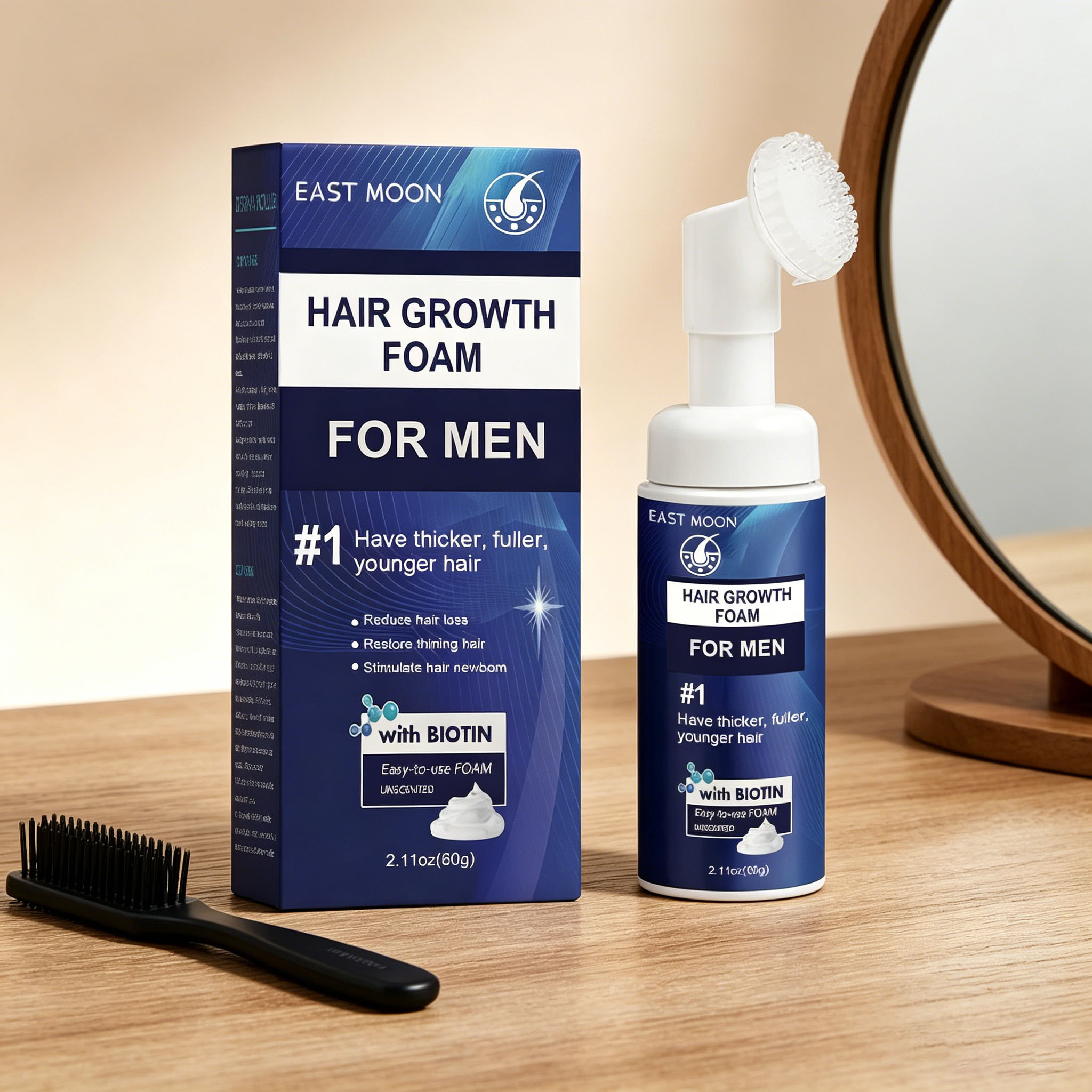Hair Growth Foam Silicone Brus - Hair Care Natural ulasan dan harga