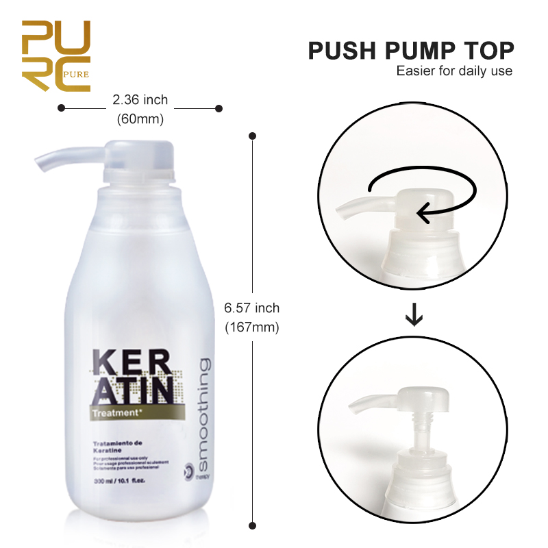 PURC 300ML Keratin Treatment P - Hair Care Keratin Shampoo ulasan dan harga