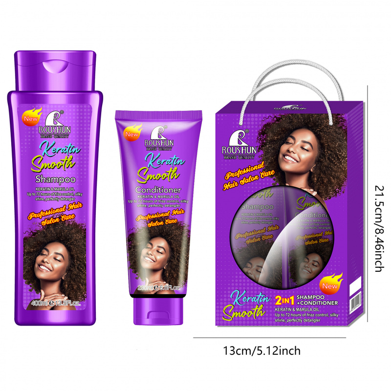 Keratin Shampoo + Conditioner  - Hair Care Keratin Shampoo ulasan dan harga