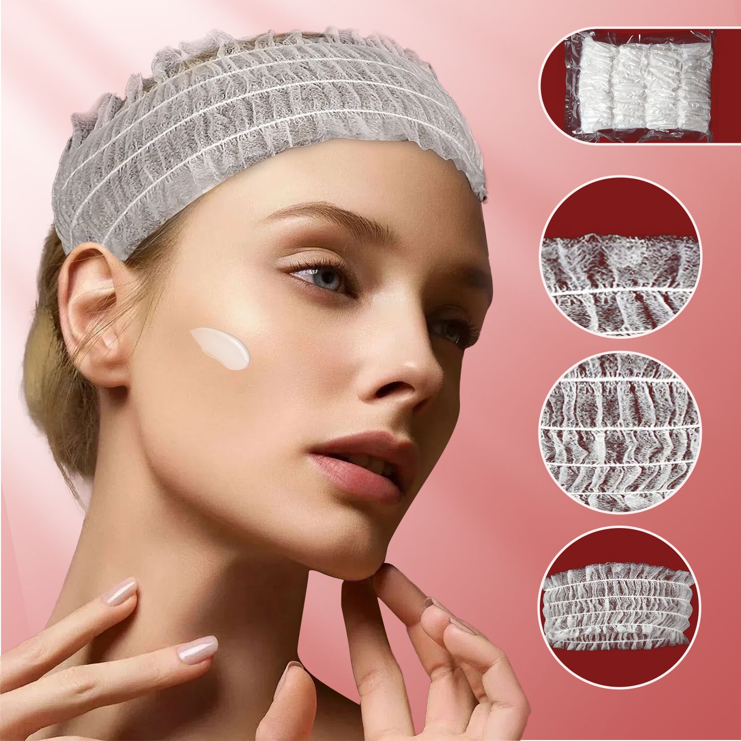 50/20 Pcs Disposable Headbands - Hair Care Journey ulasan dan harga