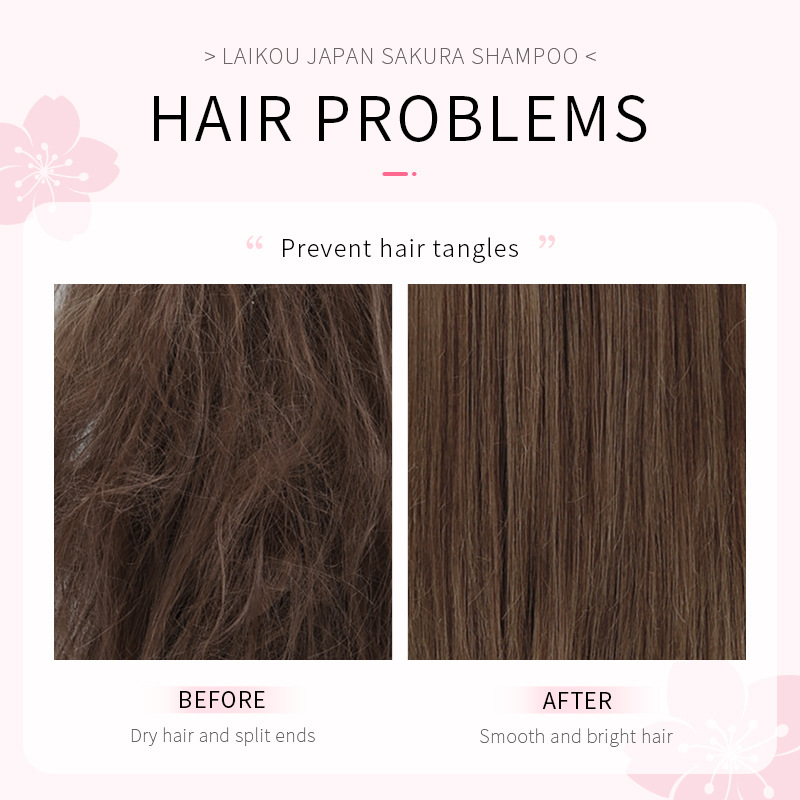 LAIKOU Japan Sakura  Shampoo R - Hair Care Vitamin E ulasan dan harga