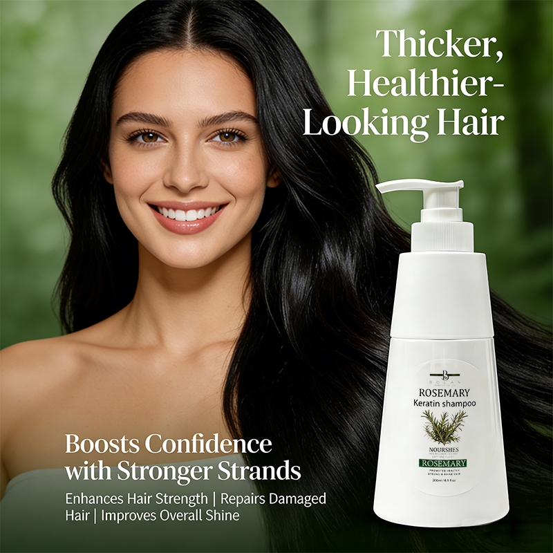 200ml Natural Rosemary Shampoo - Hair Care Keratin Shampoo ulasan dan harga