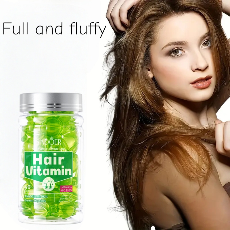 40Pcs Aloe Vera Vitamin Hair C - Hair Care Vitamin E ulasan dan harga