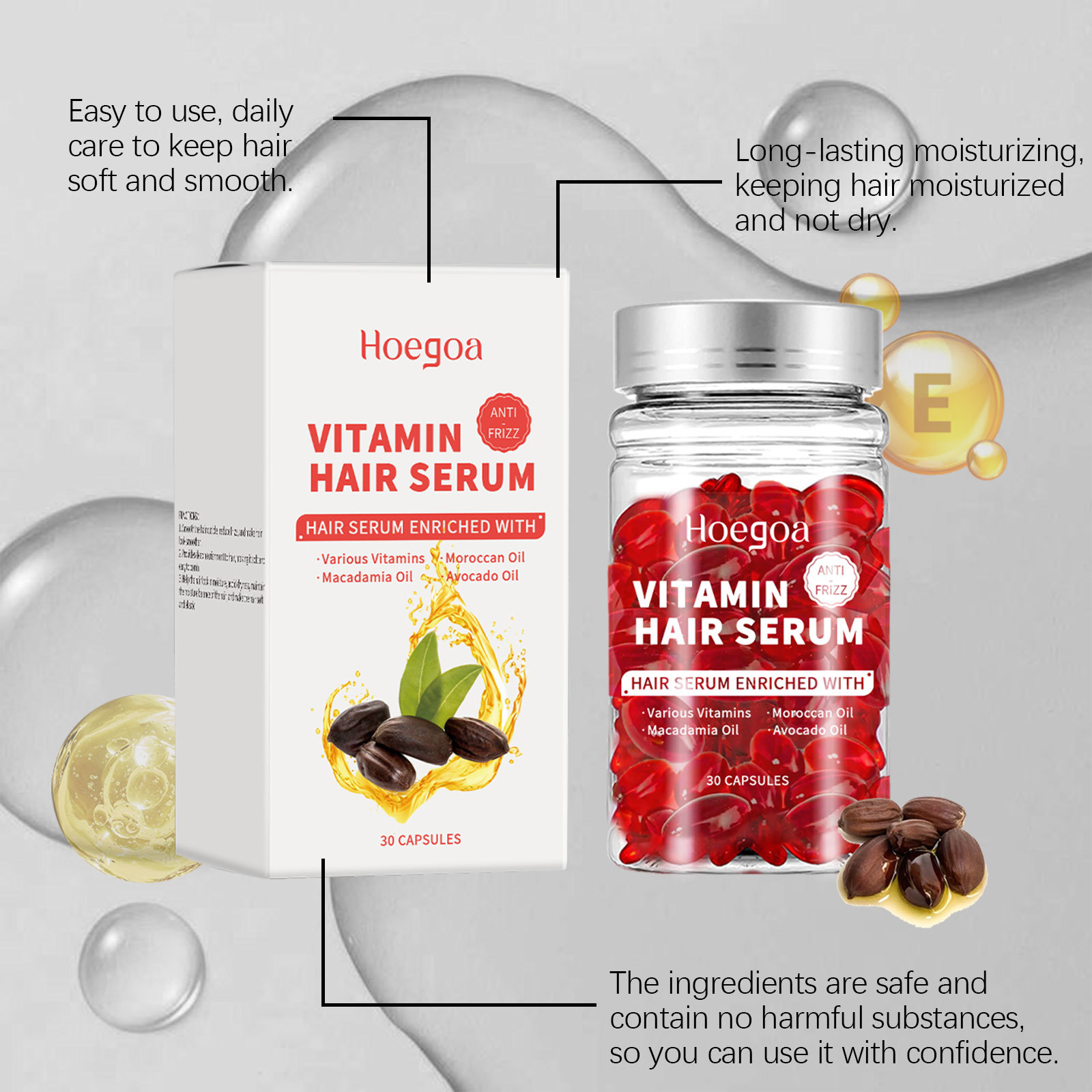 Vitamin Hair Care Serum Capsul - Hair Care Serum ulasan dan harga