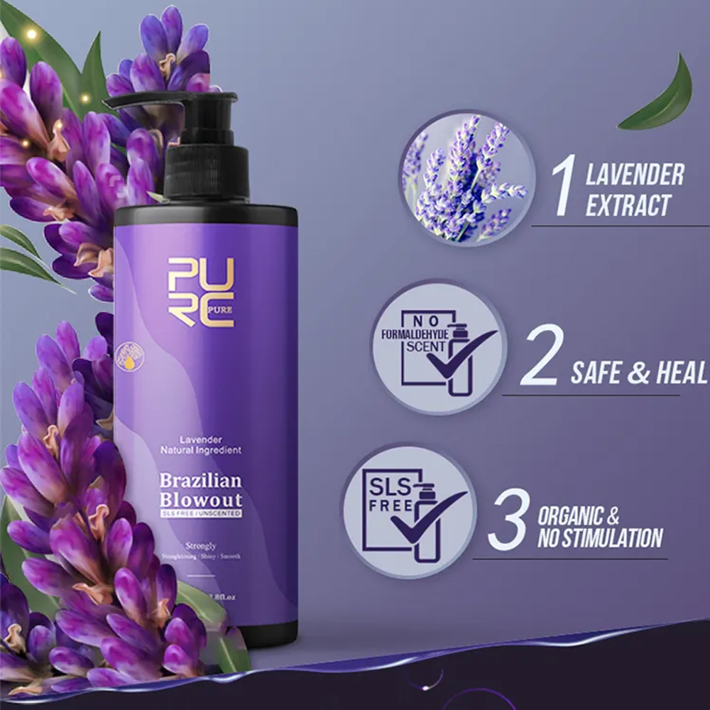 PURC Lavender 12% Brazilian Ke - Hair Care Keratin Shampoo ulasan dan harga